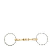 Mors pessoa pour cheval double brisure BR Equitation Soft Contact Argenté 11,5 cm