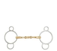 Mors pessoa pour cheval double brisure BR Equitation Soft Contact Argenté 11,5 cm