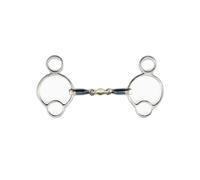 Mors pessoa pour cheval double brisure Premier Equine Argenté 11,5 cm
