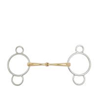 Mors pessoa pour cheval simple brisure BR Equitation Soft Contact Argenté 13,5 cm