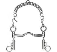 Mors pour cheval à pompe inox satin Feeling Argenté 125 mm
