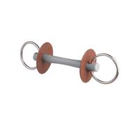 Mors pour cheval avec canon et anneau, doux Beris Comfort Gris 130 mm