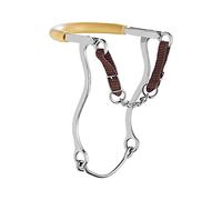 Mors pour cheval avec chaîne doublée en caoutchouc Sprenger Basic Hackamore Argenté 31 cm