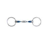 Mors pour cheval avec filet double brisure Waldhausen Sweet Iron Bleu 12,5 cm