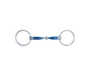 Mors pour cheval avec filet simple brisure Waldhausen Sweet Iron Bleu 13,5 cm