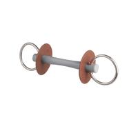 Mors pour cheval Beris avec canon et anneau , doux Comfort Fin 110 mm Gris 6 cm x 110 mm