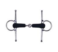 Mors pour cheval caoutchouc brisé Feeling Argenté 105 mm