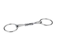 Mors pour cheval double brisure inox Covalliero Argenté 12,5 cm