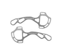 Mors pour cheval en aluminium Acavallo Alupro Hackamore Argenté TU