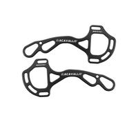 Mors pour cheval en aluminium Acavallo Alupro Hackamore Noir TU