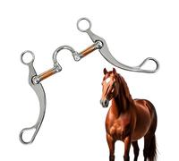 Mors pour cheval - Équipement Anti-Traction | Mors en acier inoxydable,Pour l'entraînement, le centre équestre, le travail à la ferme, le ranch, cavaliers femmes hommes