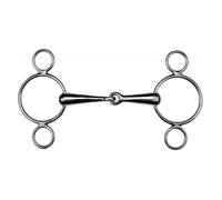 Mors pour cheval Feeling 3 Anneaux Argenté 115 mm