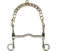 Mors pour cheval Feeling Cyprium branches courtes Doré 125 mm
