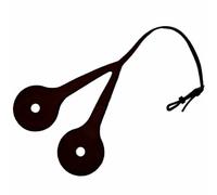 Mors releveur pour cheval en caoutchouc Tattini Noir TU