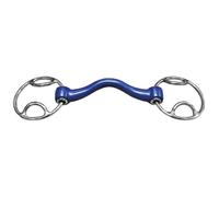 Mors releveur pour cheval résine Softmouth Jump'In Bleu 135 mm