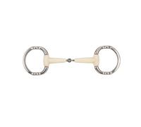 Mors releveur pour cheval simple joint Soyo Happy mouth Blanc 145 mm