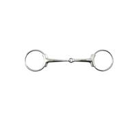 Mors simple à 2 anneaux lâches pour cheval Premier Equine Argenté 12,5 cm