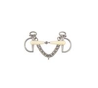 Mors simple joint Soyo Happy mouth kimberwick Blanc 125 mm