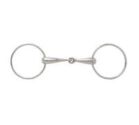 Mors simple pour cheval à grands anneaux Sefton Argenté 13,5 cm