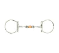 Mors snaffle pour cheval à roulette Feeling Argenté 135 mm