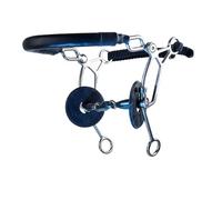 Mors tandem pour cheval Trust Sweet Iron Hackamore Combi Long Eliptical 16 Bleu 13,5 cm