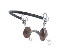 Mors tandem pour cheval US avec canon à passage de langue, doux Beris Konnex Gris 140 mm