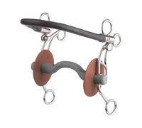 Mors tandem pour cheval US avec canon à passage de langue, dur Beris Konnex Gris 140 mm