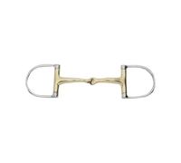 Mors verdun pour cheval brisure simple Kavalkade KavalBit 16 mm Doré 115 mm