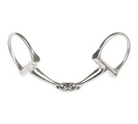 Mors verdun pour cheval double brisure Harry's Horse Argenté 14,5 cm