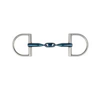 Mors verdun pour cheval double brisure Metalab Eco Blue Bleu 125 mm