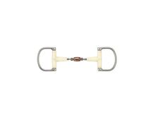 Mors verdun pour cheval double joint avec rouleau de cuivre Soyo D Racing Argenté 115 cm