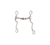 Mors western snaffle pour cheval à petite transition Metalab Performer Argenté 12,5 cm