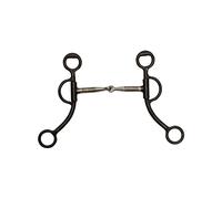 Mors western snaffle pour cheval en acier inoxydable Pool's Noir TU