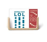 Morse Code Laughter Line Expressions Calendrier de bureau 2022 12 mois