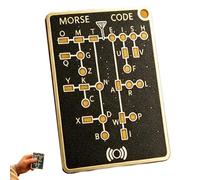 Morse Code Trainer Card - Telegraph Learning Card,morse Code Communication Education Tool | For Adults Youth Beginners Hobbyists Men Women Friends