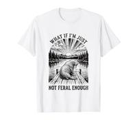 Morse Et si Je n'étais Pas Assez Sauvage T-Shirt Graphique avec Valeur, Homme, Blanc, M