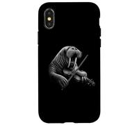 Morse jouant du violon violoniste amoureux des animaux Coque pour iPhone X/XS