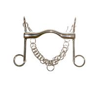 Morso irlandese collo d’oca basso aste 125 mm e cannone 22 mm con ganci e barboz