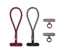 MORSUNBELA cordon pour téléphone portable, lanière pour téléphone portable, lanières de poignet pour téléphone portable, cordon universel réglable, lanière de poignet, pour étui de téléphone, Rouge et