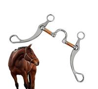 Morsure pour - Équipement Anti-déchirure pour Équitation - Morsure à Filetage en Acier pour - pour Stable, Travail au Ranch, Contrôle Facile