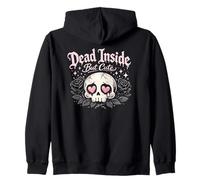 Mort à l'intérieur mais Mignon Design Gothique Emo Sweat à Capuche