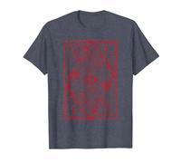 Mort Enfer Illustration Design Satan Diable Rouge Cadeau T-Shirt, Homme, Bleu Chiné, L