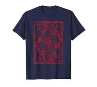 Mort Enfer Illustration Design Satan Diable Rouge Cadeau T-Shirt, Homme, Bleu Marine, XXL