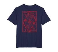 Mort Enfer Illustration Design Satan Diable Rouge Cadeau T-Shirt, Homme Grandes Tailles, Bleu Marine, 3X Tall