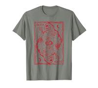 Mort Enfer Illustration Design Satan Diable Rouge Cadeau T-Shirt, Homme, Vert Kaki chiné, M