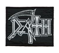 Mort Scythe Logo Patch Métal Rock Band Tissé à Repasser