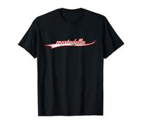 mortadella Italian Food Deli Meat Vintage Varsity Distressed T-Shirt