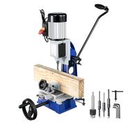 Mortaiseuse à Bois-Duoku-1/2 CV 1400 tr/min-Etabli Mobile-Mortaiseuse de Table-pour Percer des Trous Dans le Bois