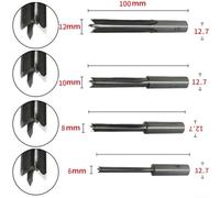 Mortaiseuse Carrée HSS 6mm pour Bois Mortaiseuse Carrée HSS(10mm) | Acier rapide HSS, nette, réduit friction, pour idéal tenons, durabilité accrue