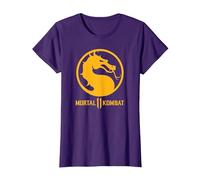 Mortal Kombat 11 Dragon Logo T-Shirt, Femme, Violet, L